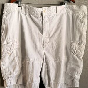 Polo Ralph Lauren White Cargo Shorts – Men’s Size 50B – Classic Fit 100% Cotton